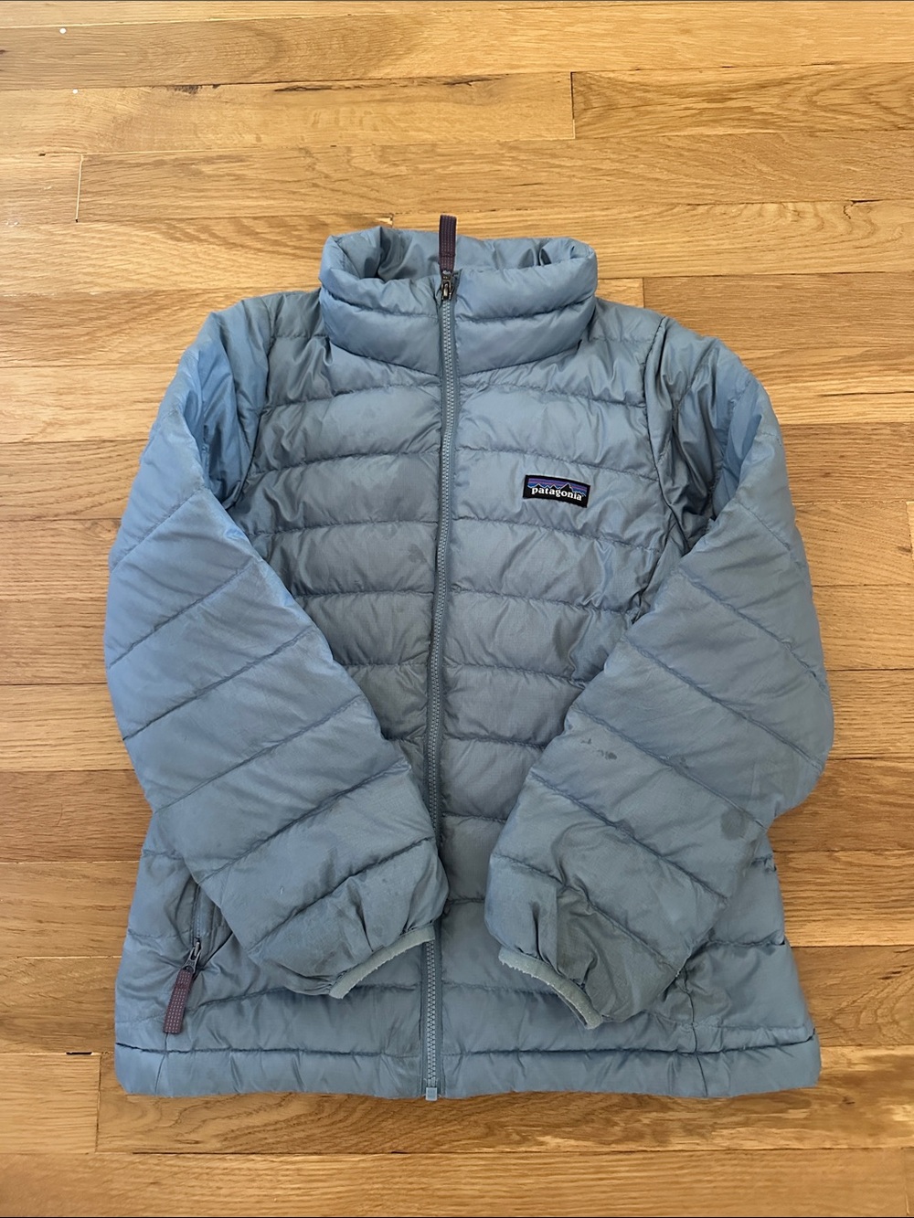 Patagonia Kids Light Blue Puffer Jacket